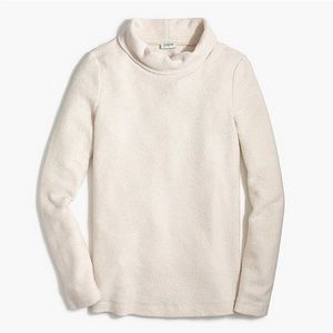 J Crew Factory cozy funnel neck sweater in Oatmeal